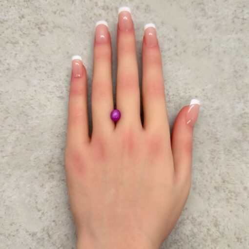 Natural Cabochon Ruby Fuchsia Color Custom Setting Available LSG1406