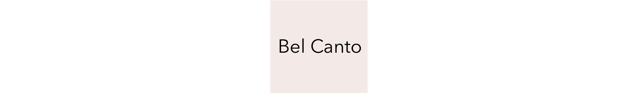 Bel Canto Product Line Image