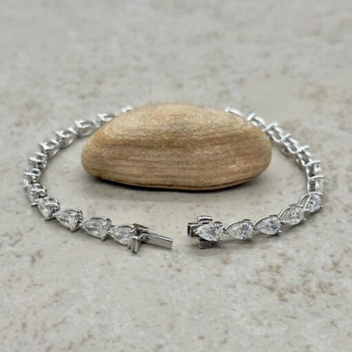 Quality Luxury Lab Diamond Tennis Bracelet White Gold Platinum LS7351