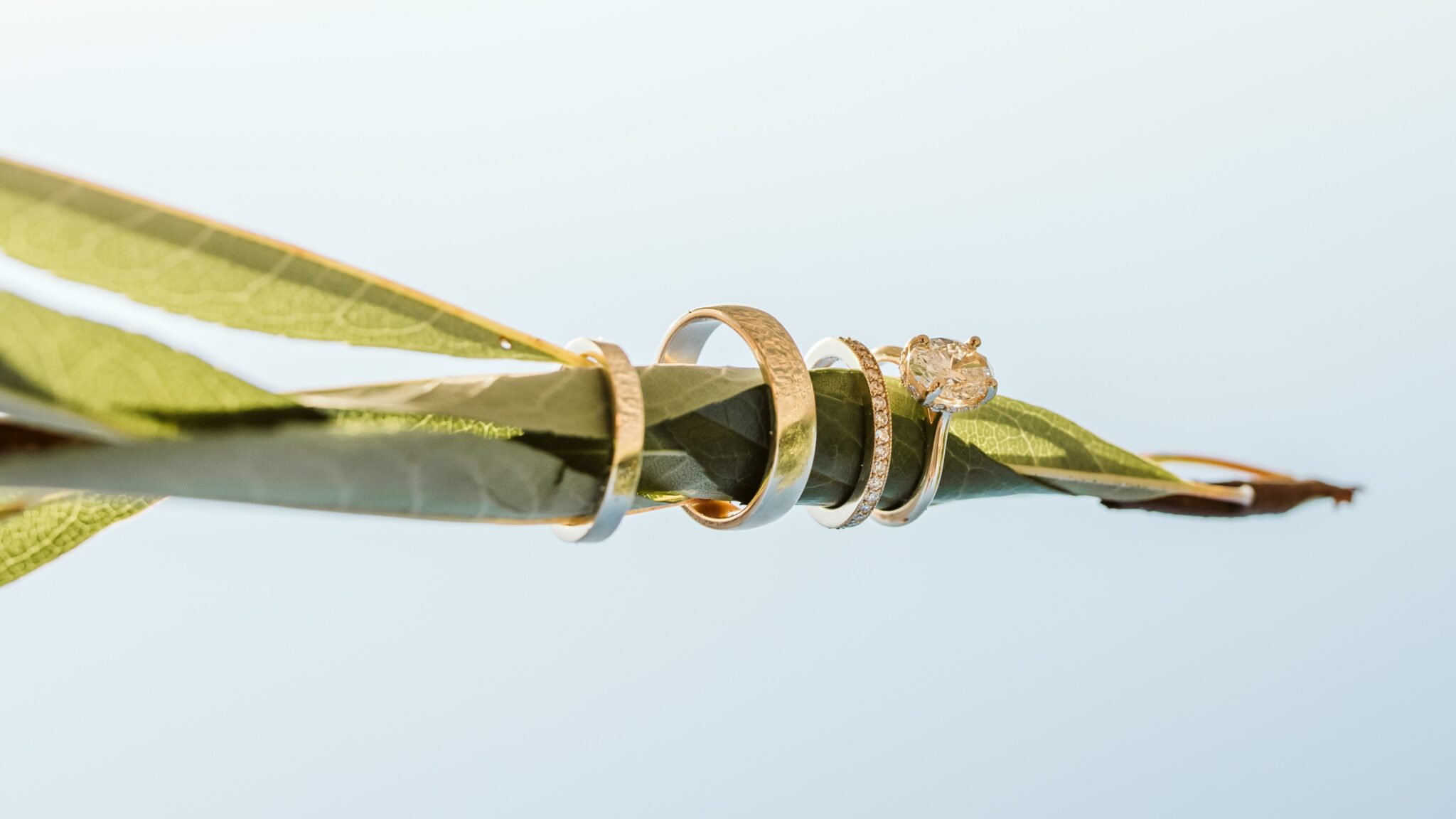 Roxanne West's Engagement Ring and Wedding Bands