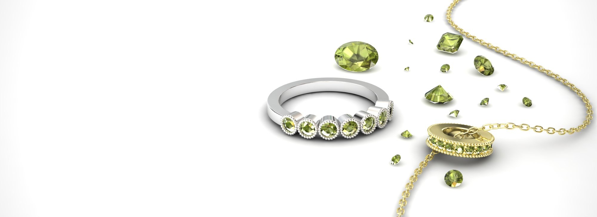 Peridot Birthstone Custom Jewelry for August By Laurie Sarah