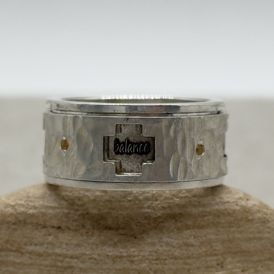 Custom Spinner Ring with Custom Engravings - Image 2