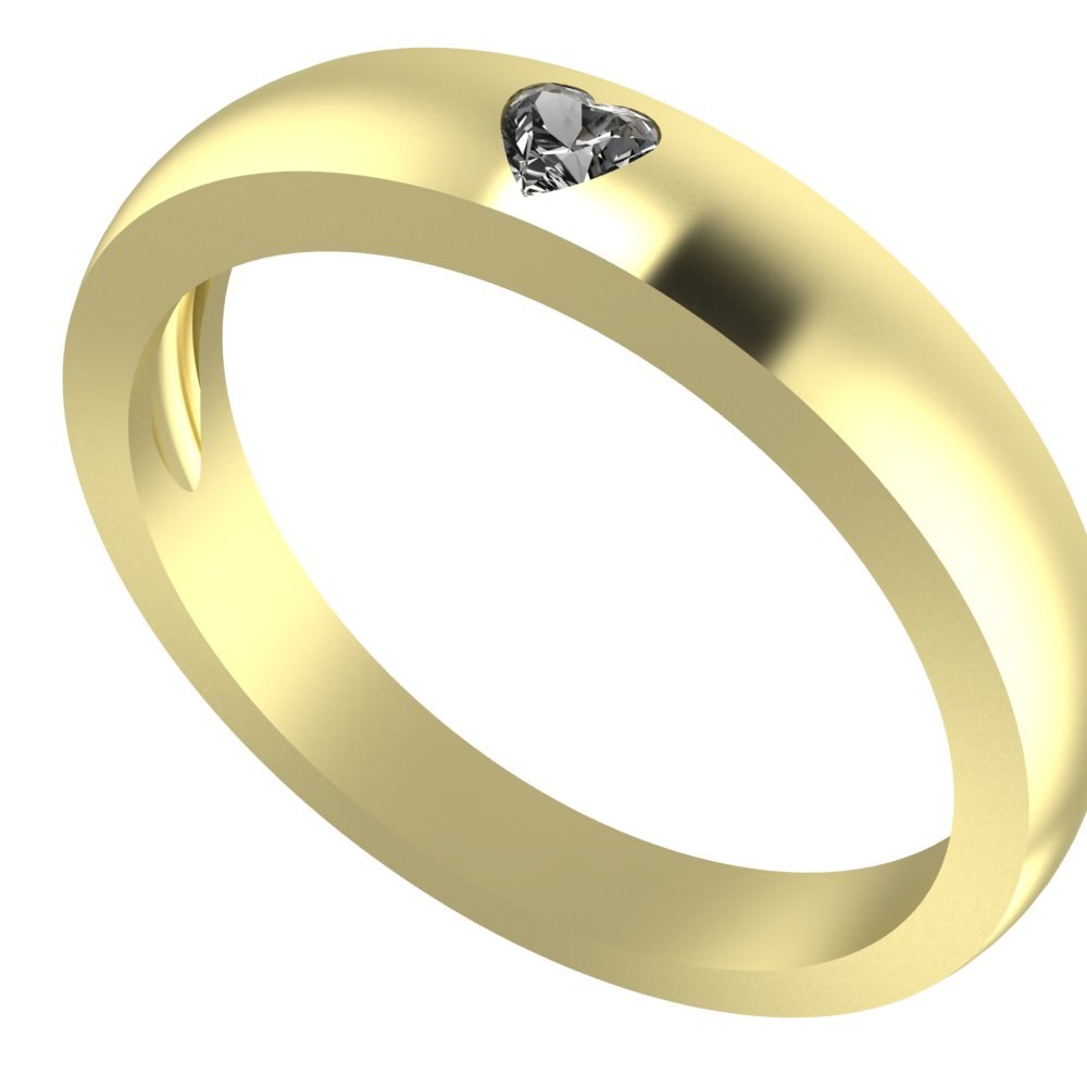 Custom Heart Salt and Pepper Diamond His and Hers Wedding Rings - Image 11