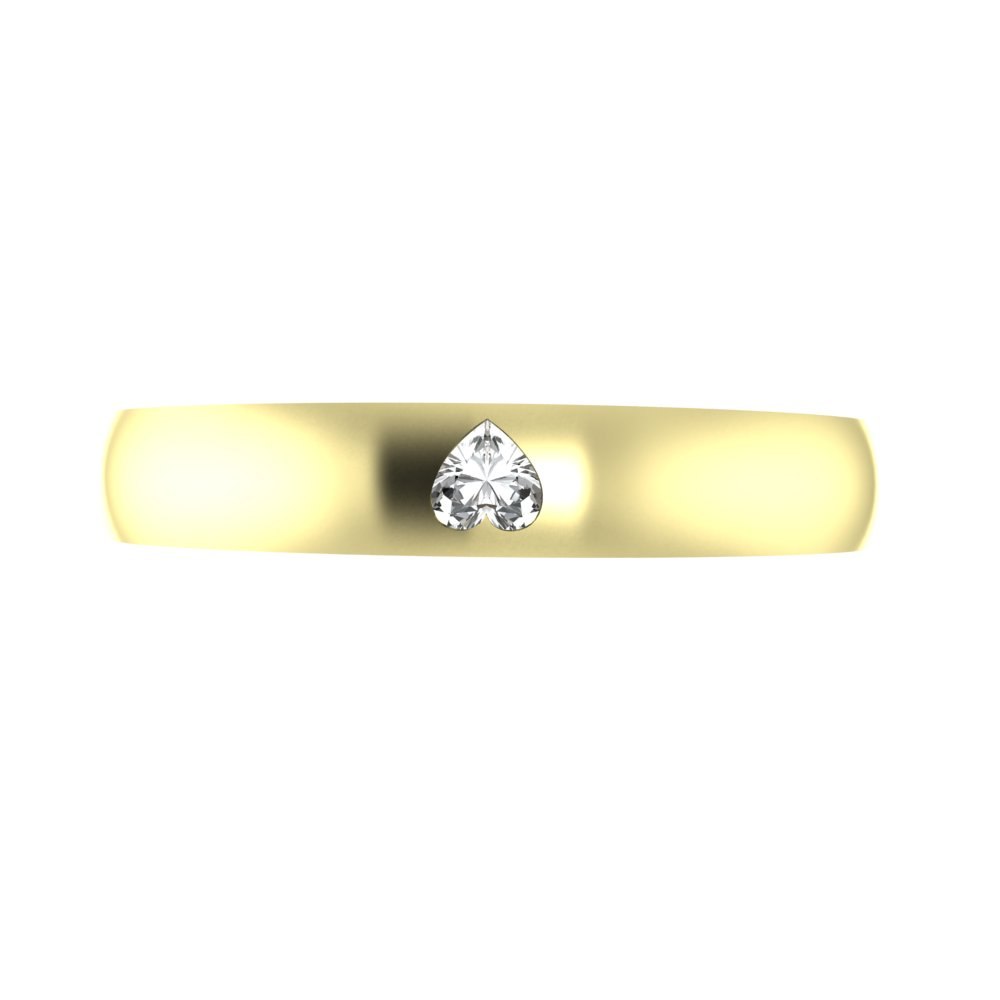 Custom Heart Salt and Pepper Diamond His and Hers Wedding Rings - Image 8