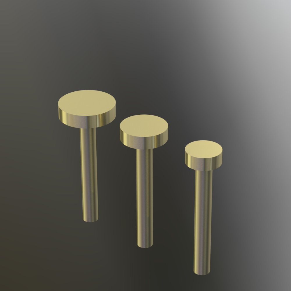 Custom Studs in Solid 14k Yellow Gold - Image 6