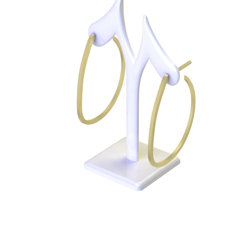 Custom Gold and Diamond Hoop Earrings (Copy) - Image 3