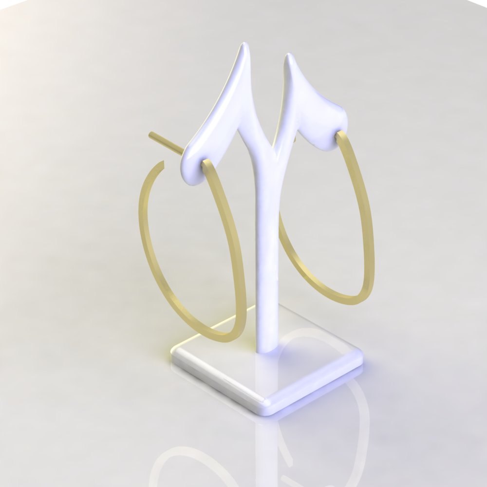 Custom Gold and Diamond Hoop Earrings (Copy) - Image 2