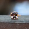 5 Carat Cushion Cut Morganite Diamond Engagement Ring Rose Gold LS5209