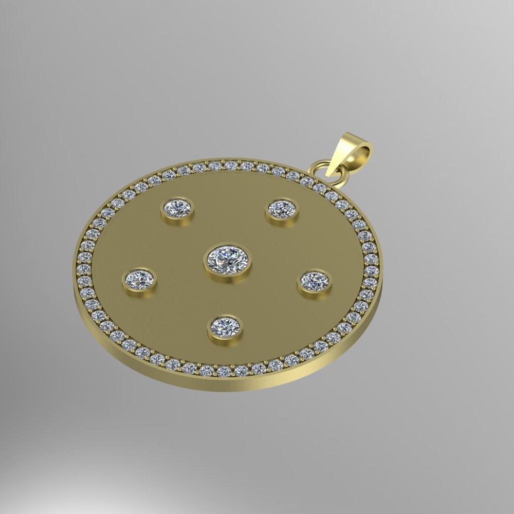 Custom Diamond Celebration of Life Pendant - Image 4