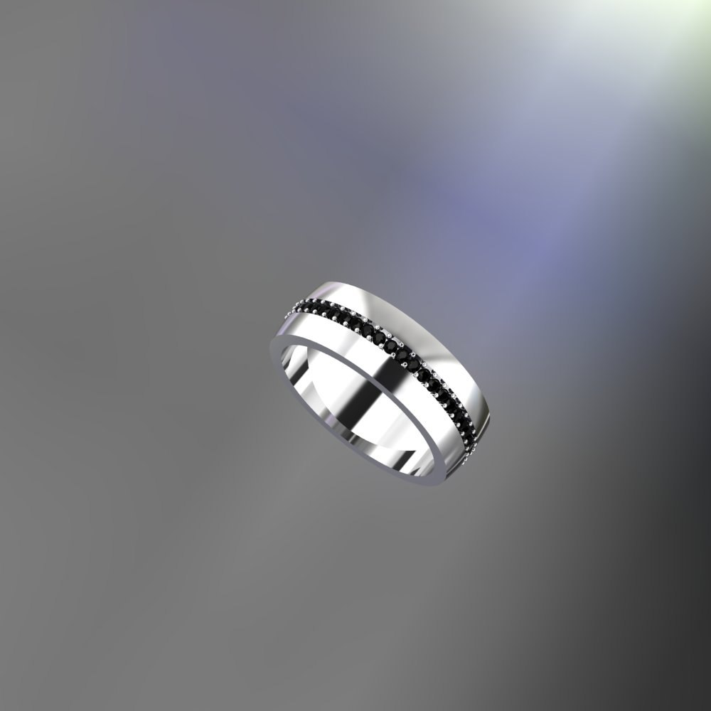 Custom Lab Diamond Wedding Bands - Image 2