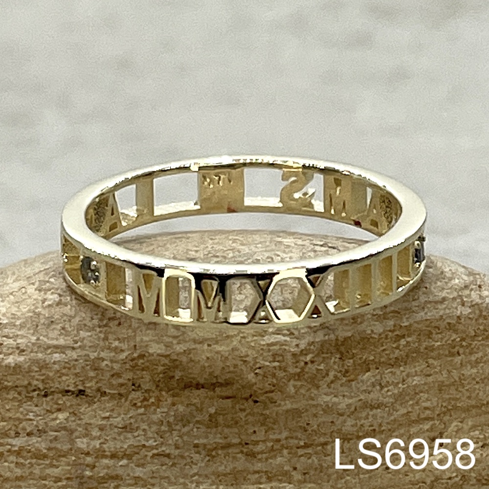 Laurie Sarah Custom Design Yellow Gold Graduation Ring - LS6958