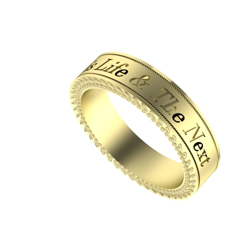 Custom Wedding Bands - His and Hers with Custom Engravings - Image 2
