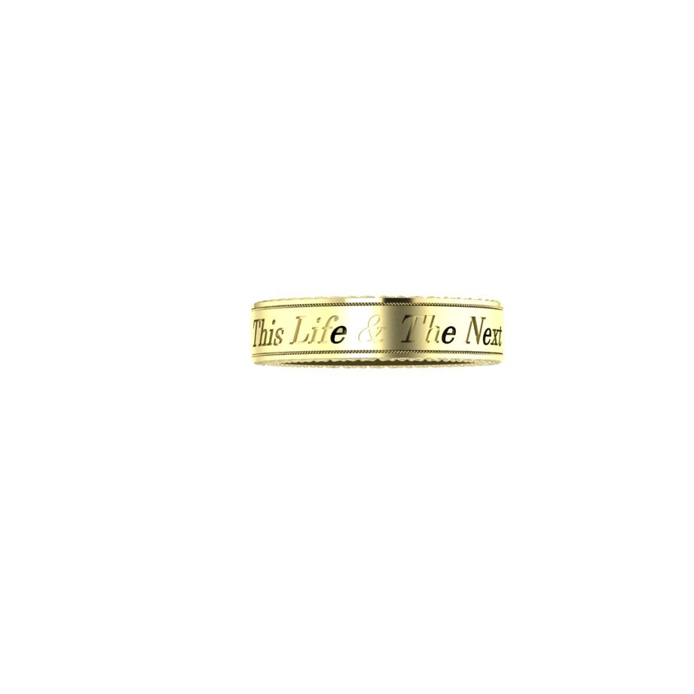 Custom Wedding Bands - His and Hers with Custom Engravings - Image 3