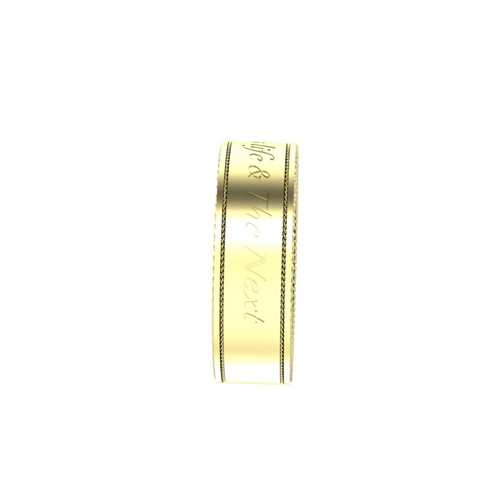 Custom Wedding Bands - His and Hers with Custom Engravings - Image 6