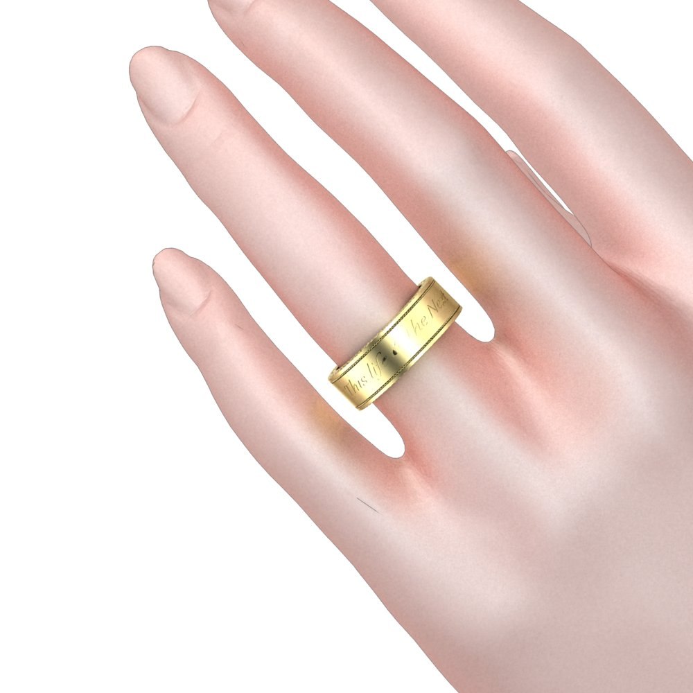 Custom Wedding Bands - His and Hers with Custom Engravings - Image 7