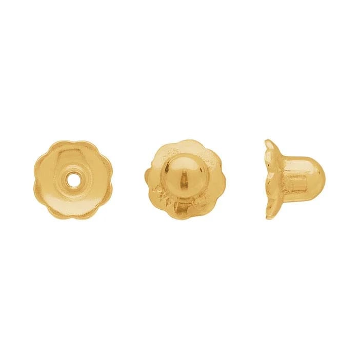 Custom Princess Cut CZ Earrings in 18k Yellow Gold - Image 6