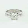Genuine IGI Certified Lab Diamond Ring Set White Gold Platinum LS2500
