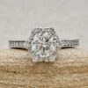 IGI Certified Round Diamond Engagement Ring White Gold Platinum LS7225