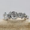 Sun Moon and Stars Lab Diamond Wedding Ring White Gold Platinum LS4812