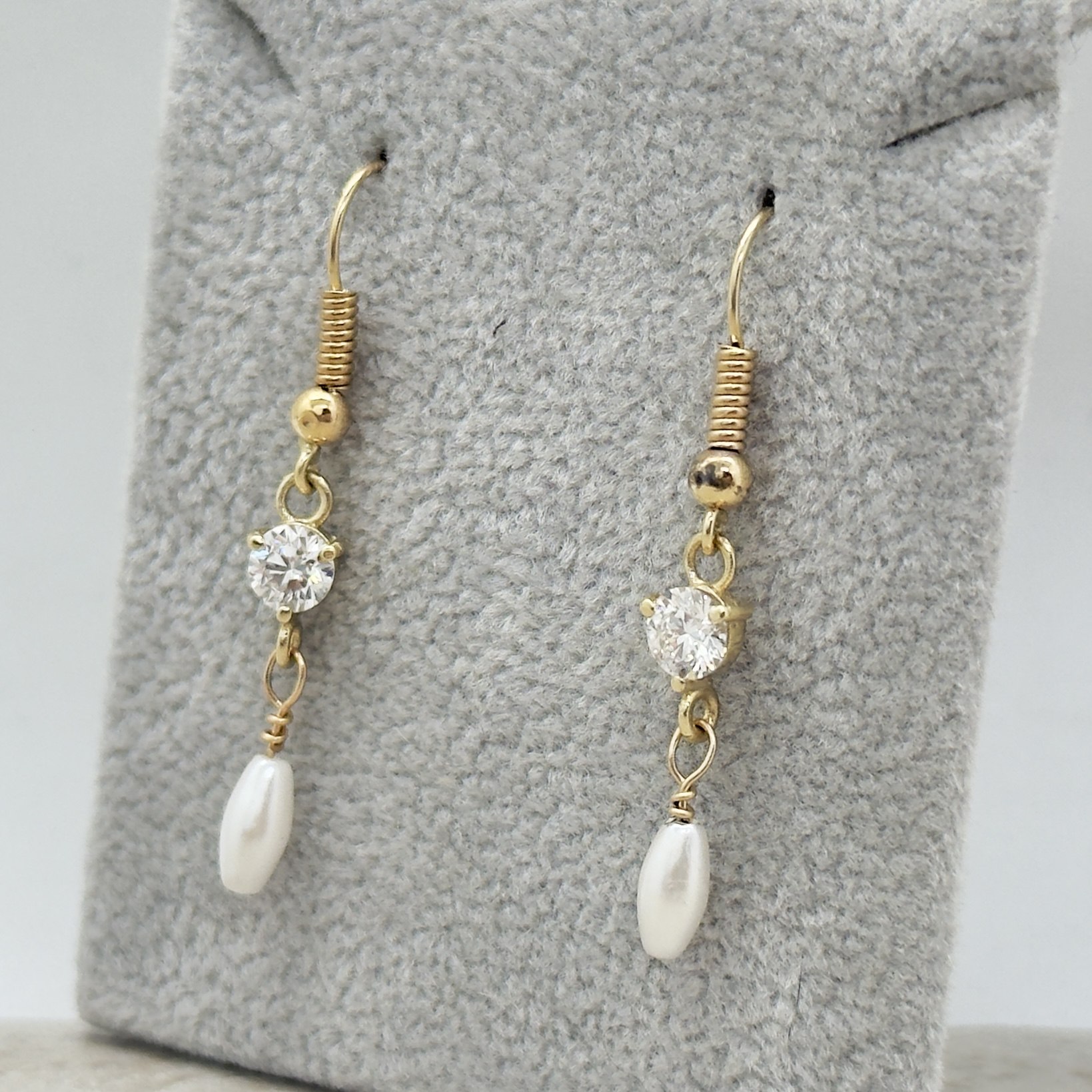 Custom Pearl and Gold Filled Bridal Jewelry - Image 3