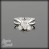 Heart Engagement Ring Solitaire Bridal Set White Gold Platinum LS902