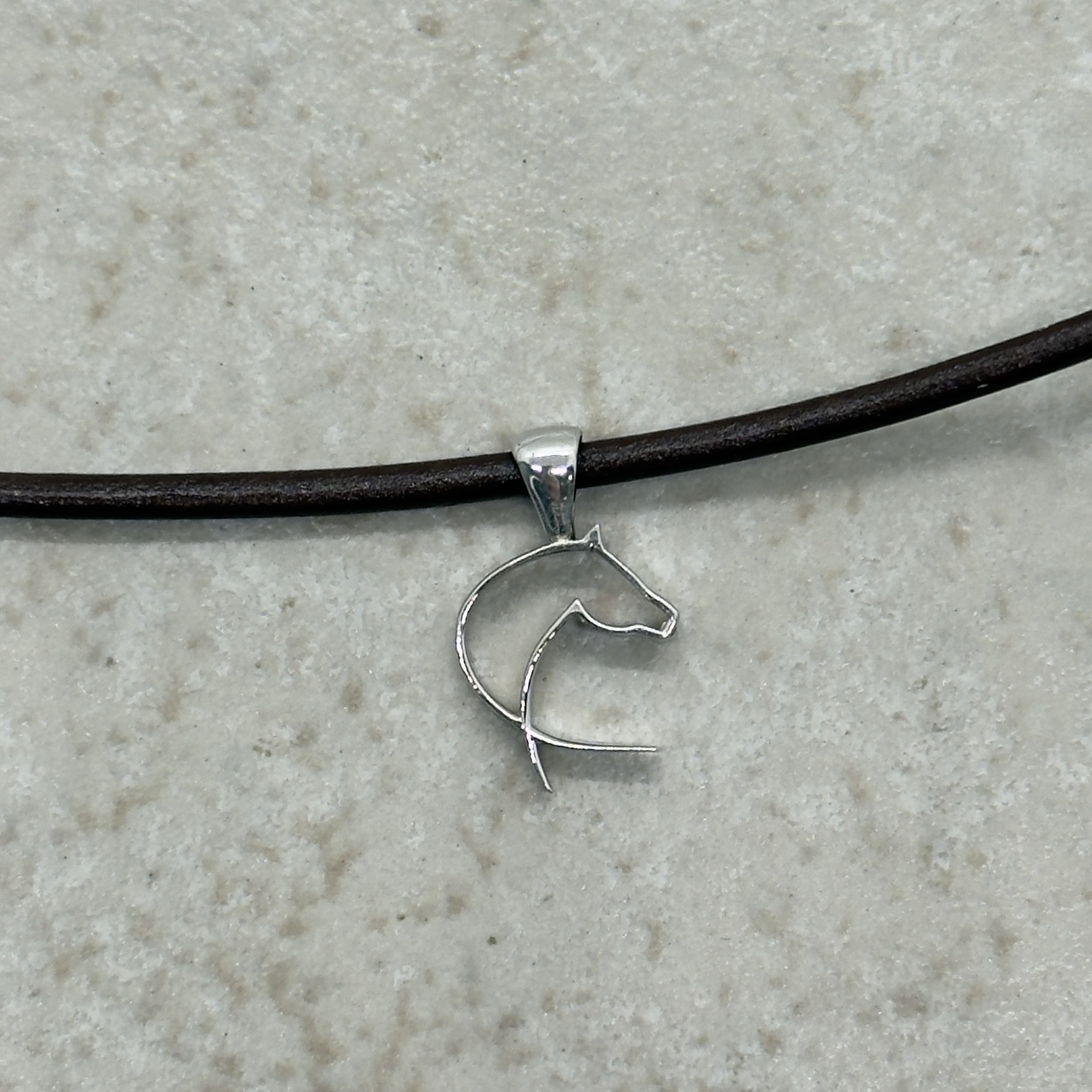 Custom Horse Head Logo Pendant - Image 2