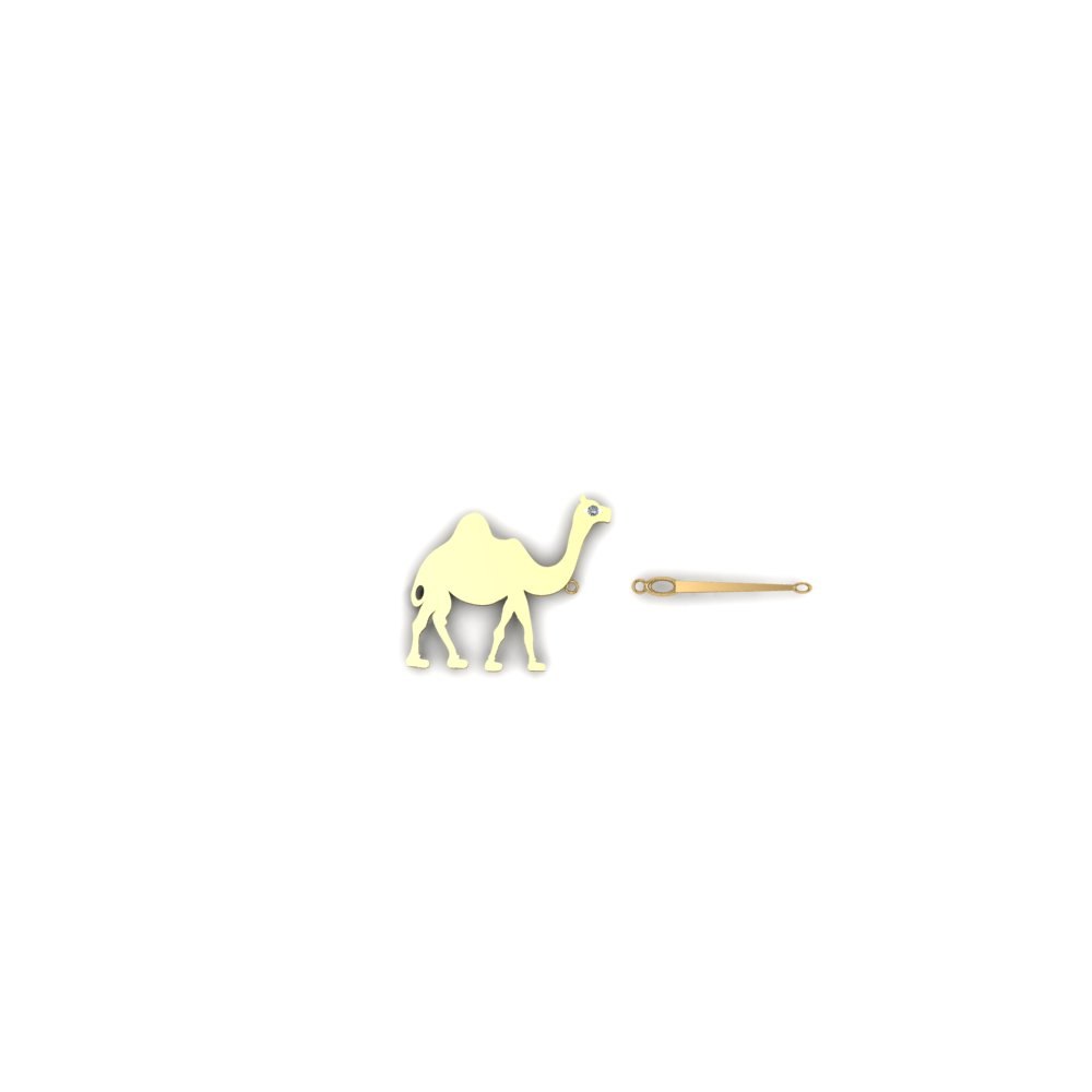 Custom Camel Through the Eye of a Needle Necklace - Image 4