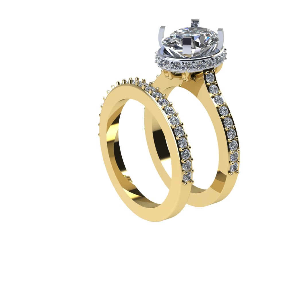 Custom Oval Lab Diamond Engagement Ring Remake - Image 2