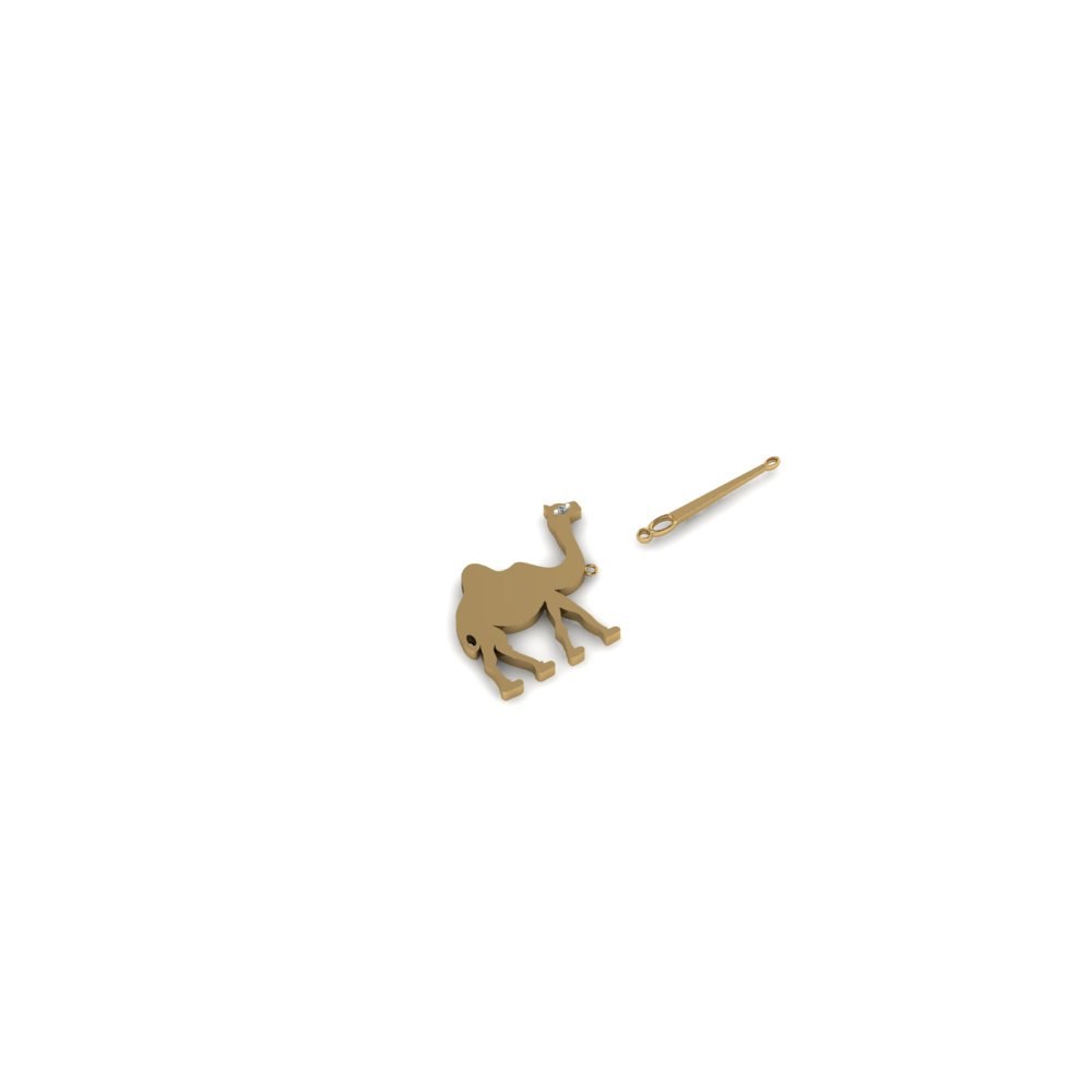 Custom Camel Through the Eye of a Needle Necklace - Image 6