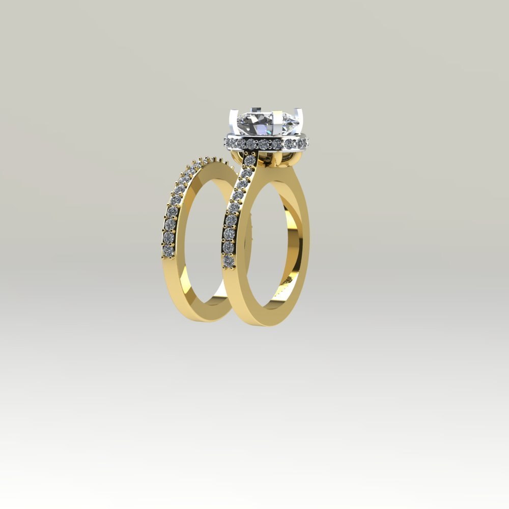Custom Oval Lab Diamond Engagement Ring Remake - Image 3