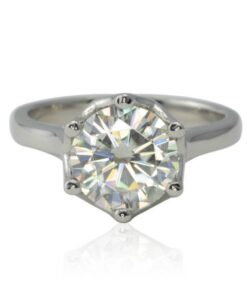 2 Carat Lab Grown Diamond Engagement Ring White Gold Platinum LS4527
