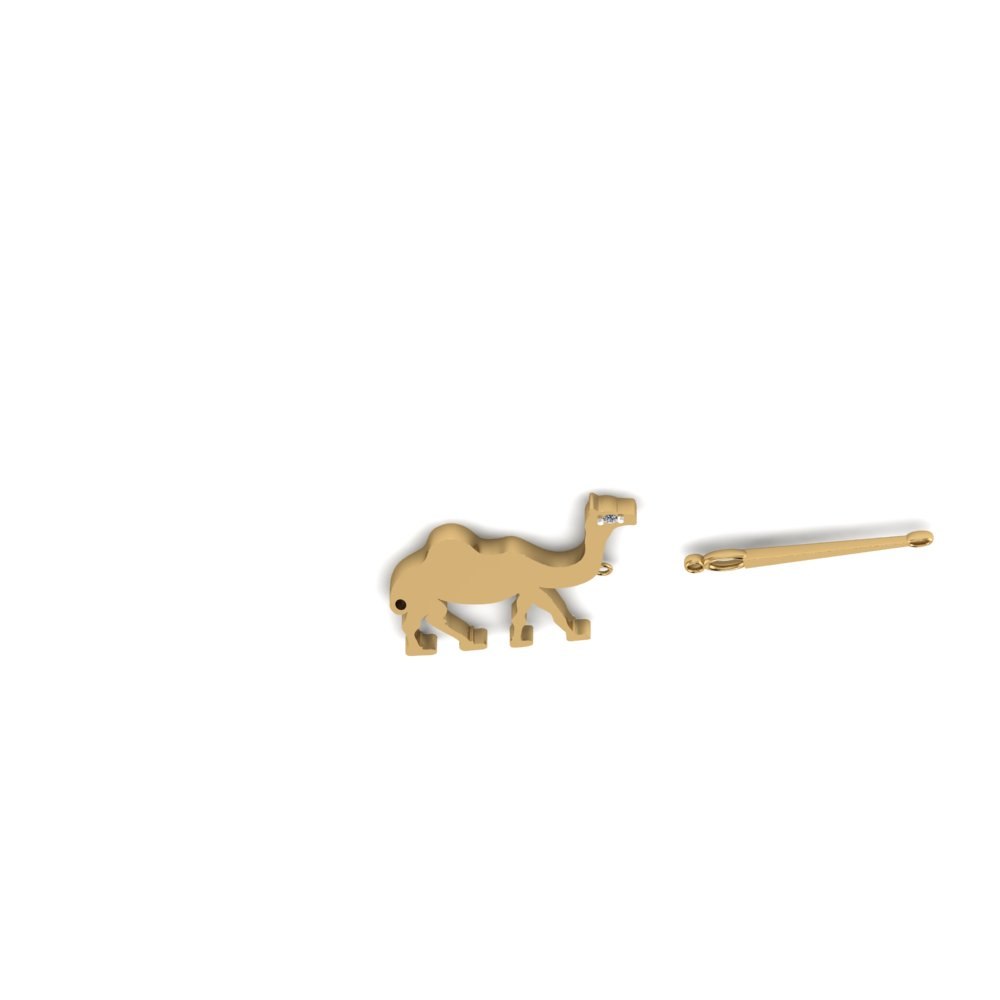 Custom Camel Through the Eye of a Needle Necklace - Image 5