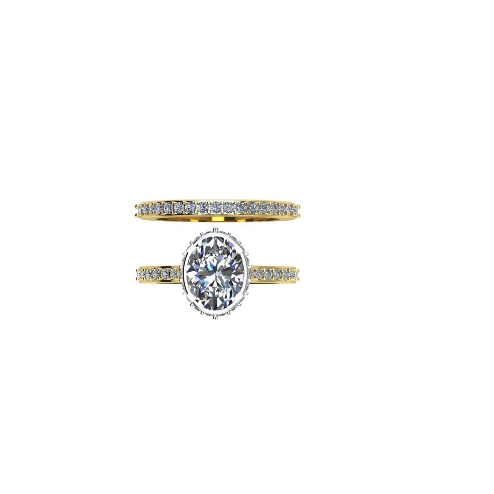 Custom Oval Lab Diamond Engagement Ring Remake - Image 4