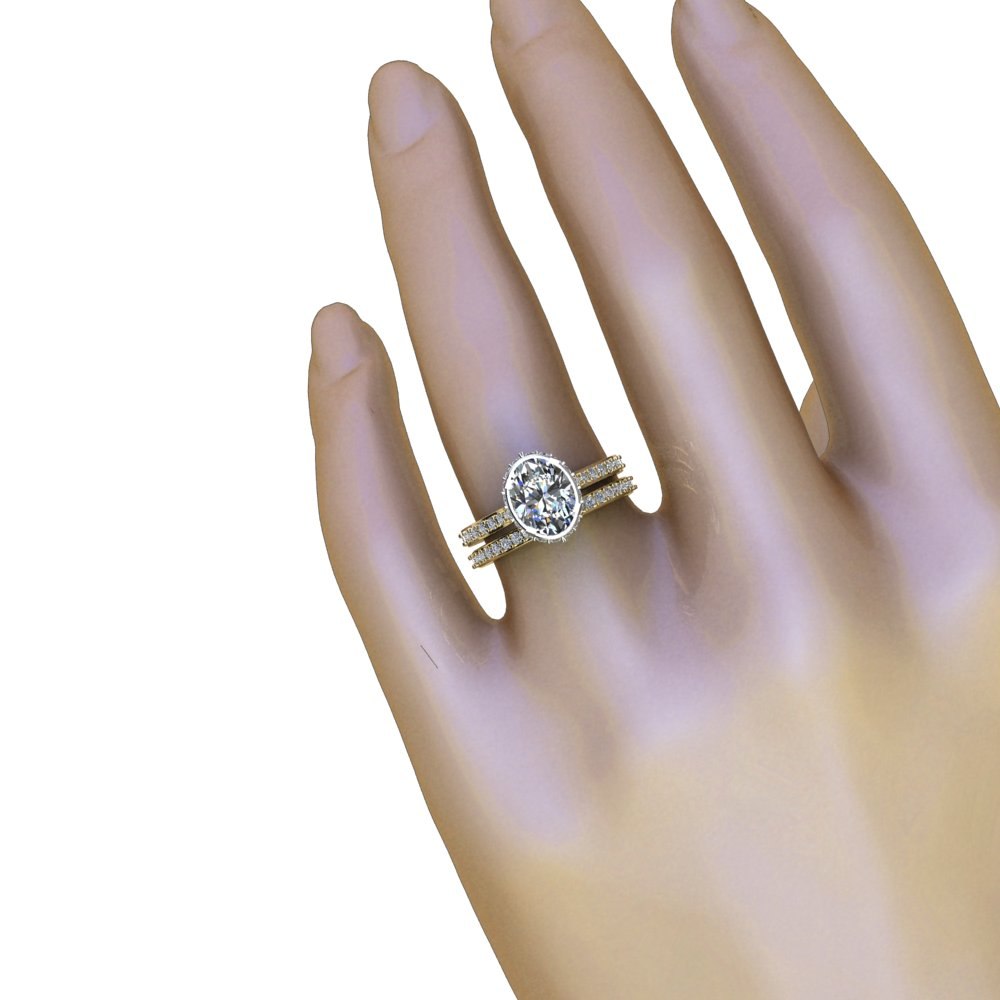 Custom Oval Lab Diamond Engagement Ring Remake - Image 6