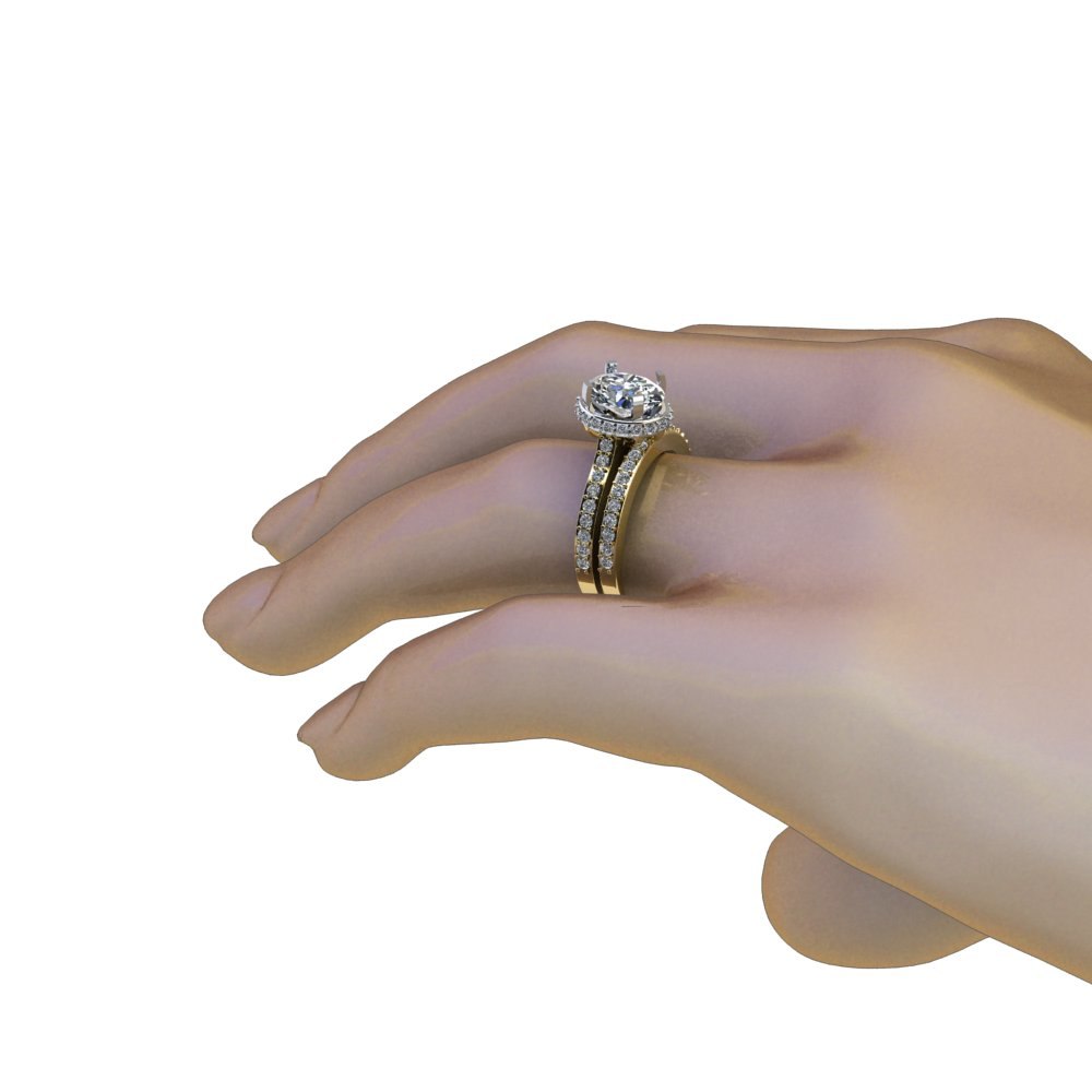 Custom Oval Lab Diamond Engagement Ring Remake - Image 7