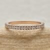 Classic Round Cut Diamond Wedding Band Stacking Ring Rose Gold LS7290