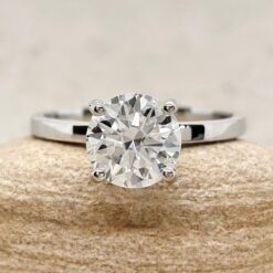 IGI Certified Lab Diamond Engagement Ring White Gold Platinum LS5147